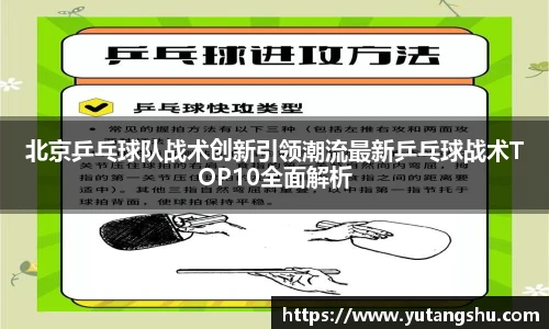 北京乒乓球队战术创新引领潮流最新乒乓球战术TOP10全面解析